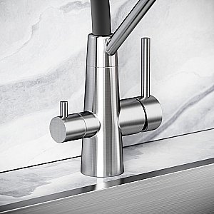 Смеситель для кухни Sancos Nolia SC12003SS нержавеющая сталь купить в интернет-магазине сантехники Sanbest