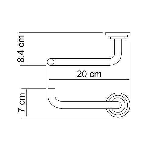 Держатель туалетной бумаги WasserKRAFT Ammer К-7096 купить в интернет-магазине сантехники Sanbest