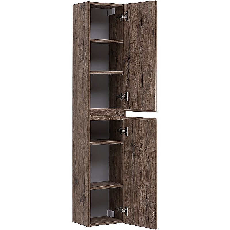 Пенал Aquanet Нота new 30 334195 дуб веллингтон табак для ванной в интернет-магазине сантехники Sanbest