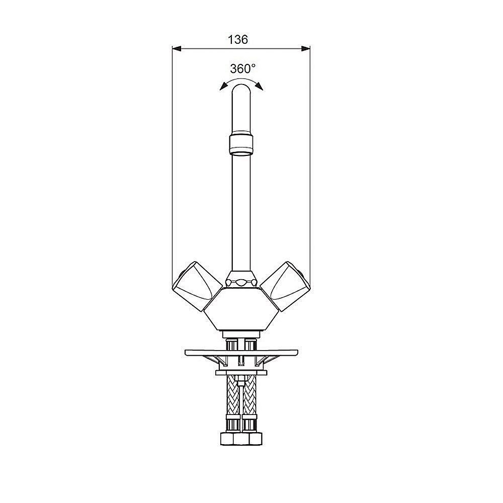 Смеситель для кухни Vidima PRACTIC BA231AA купить в интернет-магазине сантехники Sanbest