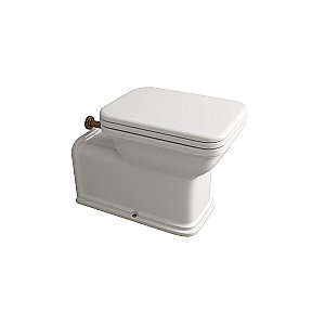 Унитаз приставной Kerasan Waldorf Prolungato 4116 Белый/золото купить в интернет-магазине Sanbest