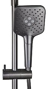 Душевая система Kaiser Serio 05382-15 вороненая сталь купить в интернет-магазине сантехники Sanbest