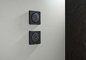 Форсунка для душа Aquatek AQ2099MB 130х130 черная матовая купить в интернет-магазине сантехники Sanbest