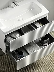 Тумба с раковиной Sancos SNOB R SNR80W 80 Bianco для ванной в интернет-магазине Sanbest