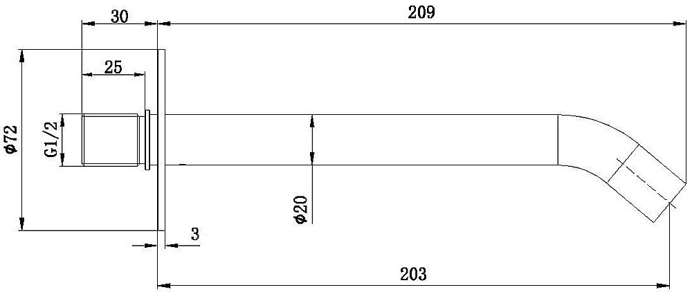 Излив Allen Brau Priority 3.0L 5.31B18-00 хром купить в интернет-магазине сантехники Sanbest
