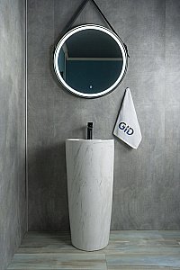 Раковина напольная Gid Autonomo 40 Nb131wgs 81115 белый мрамор купить в интернет-магазине Sanbest