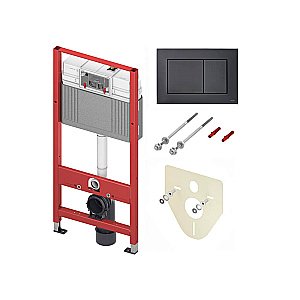 Инсталляция для унитаза TECEbase 2.0 9400414 кнопка TECEnow черная матовая купить в интернет-магазине сантехники Sanbest