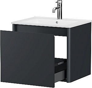 Тумба с раковиной Allen Brau Gravity 60 1.370012.AM антрацит матовый для ванной в интернет-магазине Sanbest