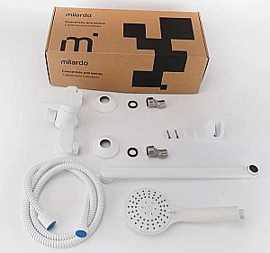 Смеситель для ванны Milardo Rora RORWT00M10 белый купить в интернет-магазине сантехники Sanbest