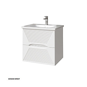 Тумба с раковиной Caprigo Modo-Terza 60 с интегрированной ручкой, цвет на выбор для ванной в интернет-магазине Sanbest