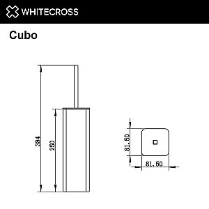 Ершик для унитаза WhiteCross Cubo CU2474GL золото купить в интернет-магазине сантехники Sanbest