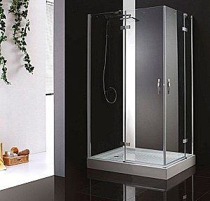 Душевой уголок Cezares Bergamo 90х90 BERGAMO-A-2-90-C-Cr стекло прозрачное/профиль хром купить в интернет-магазине Sanbest