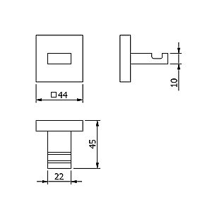Крючок Langberger Ledro 21931A купить в интернет-магазине сантехники Sanbest