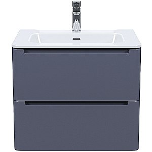 Тумба с раковиной Iddis Edifice 60 EDI60D0i95K темно-серая для ванной в интернет-магазине Sanbest