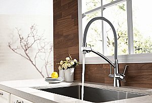 Смеситель для кухни Lemark Comfort LM3071C серый купить в интернет-магазине сантехники Sanbest