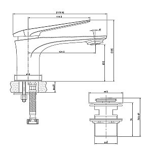Смеситель для раковины Lemark Allegro LM5906CW купить в интернет-магазине сантехники Sanbest