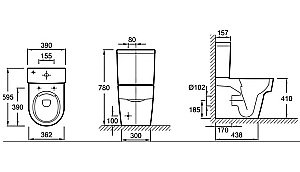 Cмеситель для раковины Jacob Delafon CLEO 1889 E24309-CP хром купить в интернет-магазине сантехники Sanbest
