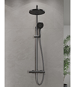 Душевая система Agger Sweet A2791255 оружейная сталь матовая купить в интернет-магазине сантехники Sanbest