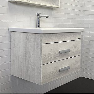 Тумба с раковиной Comforty Никосия 00-00005792 70 дуб белый для ванной в интернет-магазине Sanbest