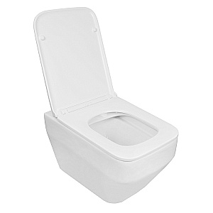 Унитаз подвесной Azario Moneo AZ-0062 белый, безободковый, с крышкой микролифт купить в интернет-магазине Sanbest