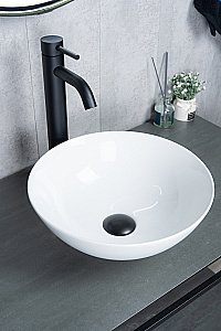 Раковина накладная Gid 9081W белая купить в интернет-магазине Sanbest
