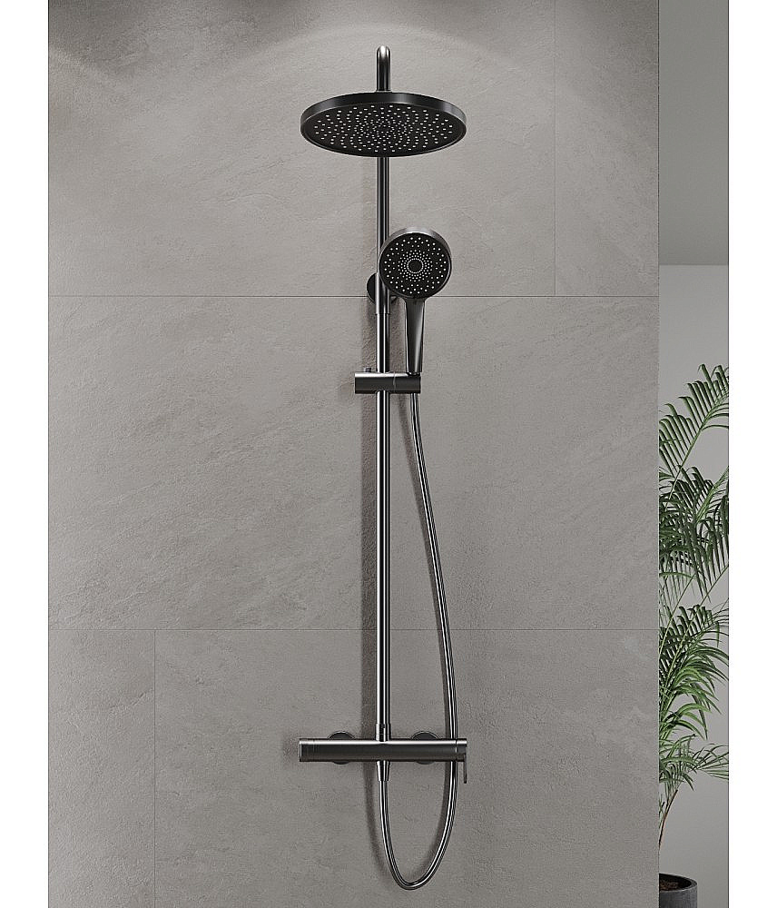 Душевая система Agger Sweet A2791255 оружейная сталь матовая купить в интернет-магазине сантехники Sanbest