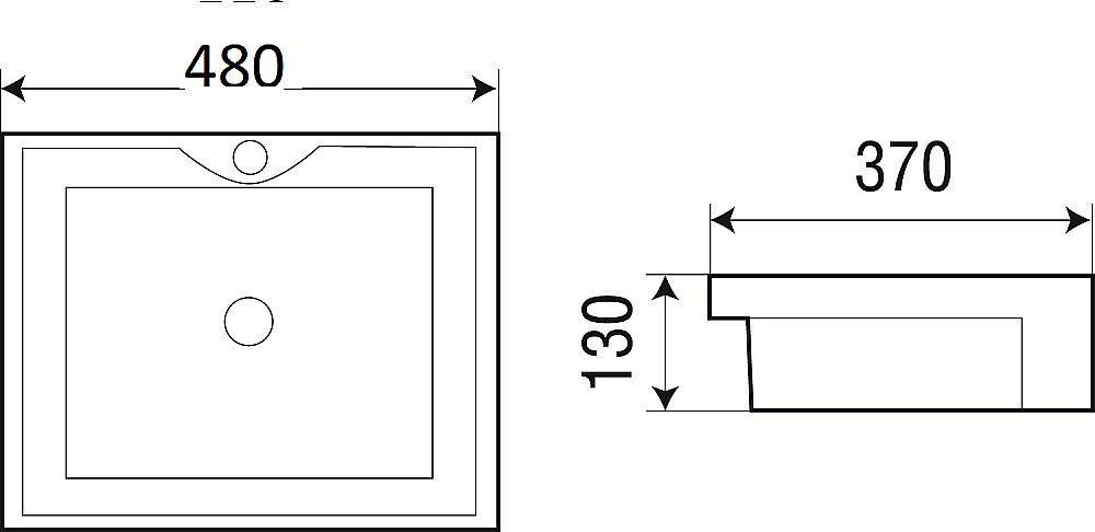 Раковина WeltWasser WW DEILBACH 4014 48 белая купить в интернет-магазине Sanbest
