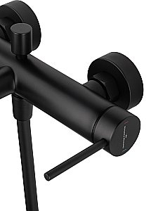 Смеситель для ванны с душем WONZON & WOGHAND STICK, Черный матовый (WW-88639017-MB) купить в интернет-магазине сантехники Sanbest