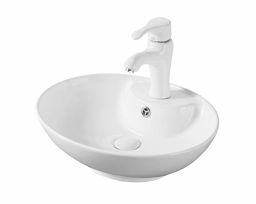 Раковина накладная Gid Lago 51 N9005 51206 белая купить в интернет-магазине Sanbest