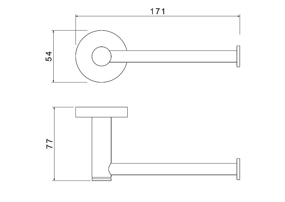Держатель для туалетной бумаги Aquatek Европа AQ4108MB черный матовый купить в интернет-магазине сантехники Sanbest