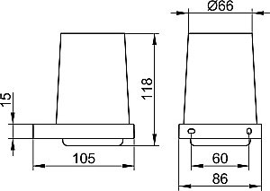 Стакан KEUCO EDITION 11 11150139000 хром черный купить в интернет-магазине сантехники Sanbest