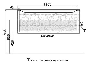 Тумба с раковиной Clarberg Elegance 100 для ванной в интернет-магазине Sanbest