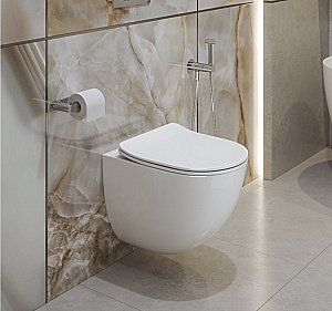 Унитаз подвесной BelBagno AMANDA-TOR BB051CH-TOR-FC безободковый, слив-торнадо
 купить в интернет-магазине Sanbest