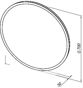 Зеркало Aquanet Оптима D 70 в ванную от интернет-магазине сантехники Sanbest