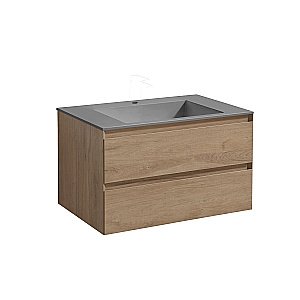 Тумба с раковиной Vincea Luka 80 N.Oak для ванной в интернет-магазине Sanbest