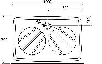 Душевой поддон Ravak Galaxy Pro Gigant 120x70 купить в интернет-магазине Sanbest