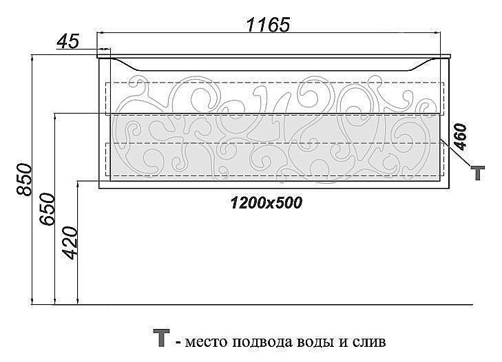 Тумба с раковиной Clarberg Elegance 100 для ванной в интернет-магазине Sanbest