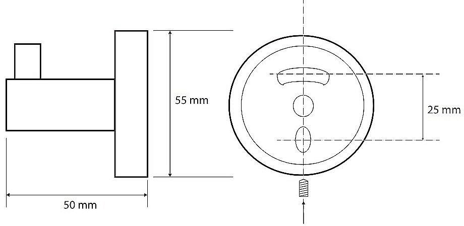 Крючок Bemeta Brilo 161106020 золото купить в интернет-магазине сантехники Sanbest
