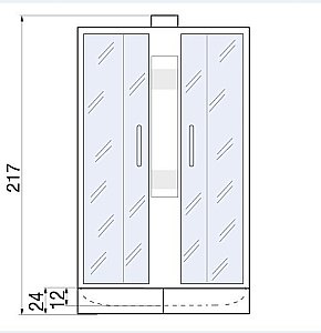 Душевая кабина River Amur 24 90x90 без крыши купить в интернет-магазине Sanbest