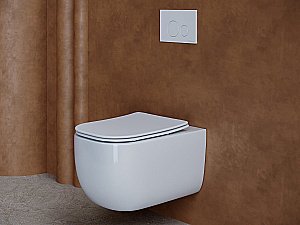 Унитаз подвесной Ceramica Nova NOEL Rimless CN3013 безободковый, с крышкой микролифт купить в интернет-магазине Sanbest