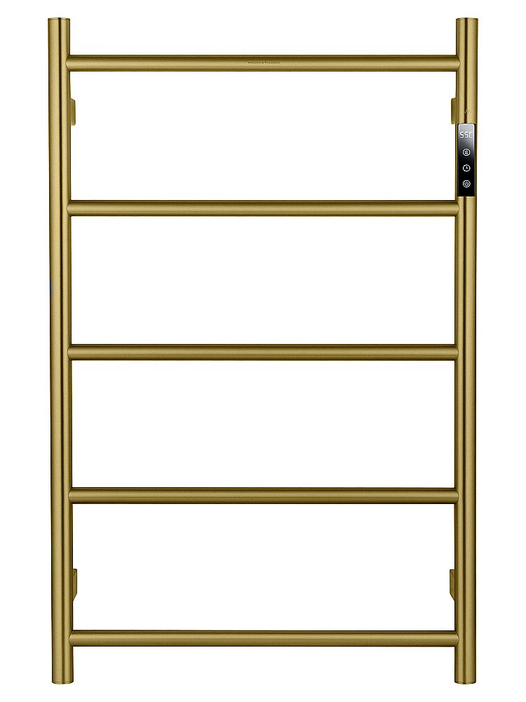 Полотенцесушитель электрический WONZON & WOGHAND BONN, Брашированное золото (WW-AL405-BG) купить в интернет-магазине сантехники Sanbest