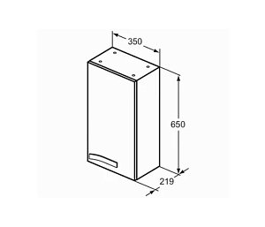 Шкаф Ideal Standard Strada K2731WG 35 белый глянцевый для ванной в интернет-магазине сантехники Sanbest