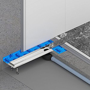 Душевой лоток TIMO Drain System 700 Plate DS230207/01 под плитку, сатин купить в интернет-магазине Sanbest