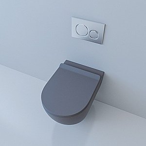 Унитаз подвесной Esbano Garcia ESUPGARCGM безободковый, с крышкой микролифт, матовый серый купить в интернет-магазине Sanbest