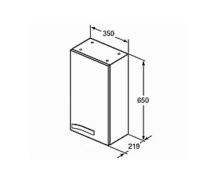 Шкаф Ideal Standard Strada K2731WG 35 белый глянцевый для ванной в интернет-магазине сантехники Sanbest