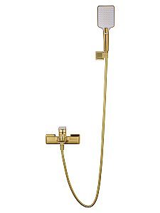 Смеситель для ванны с душем WONZON & WOGHAND EDGE, Брашированное золото (WW-88639003A- BG) купить в интернет-магазине сантехники Sanbest
