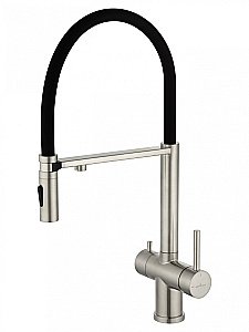 Смеситель для кухни WONZON & WOGHAND WW-88458009-BN брашированный никель купить в интернет-магазине сантехники Sanbest