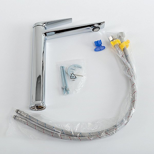 Смеситель для раковины Cezares LINER-LC-01-W0 хром купить в интернет-магазине сантехники Sanbest