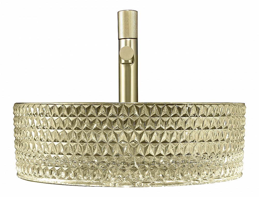 Раковина накладная ABBER Glas AK2301GG золото купить в интернет-магазине Sanbest