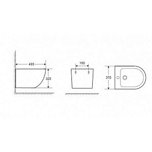 Биде подвесное WeltWasser MERZBACH 005GL-WT белый глянец купить в интернет-магазине Sanbest